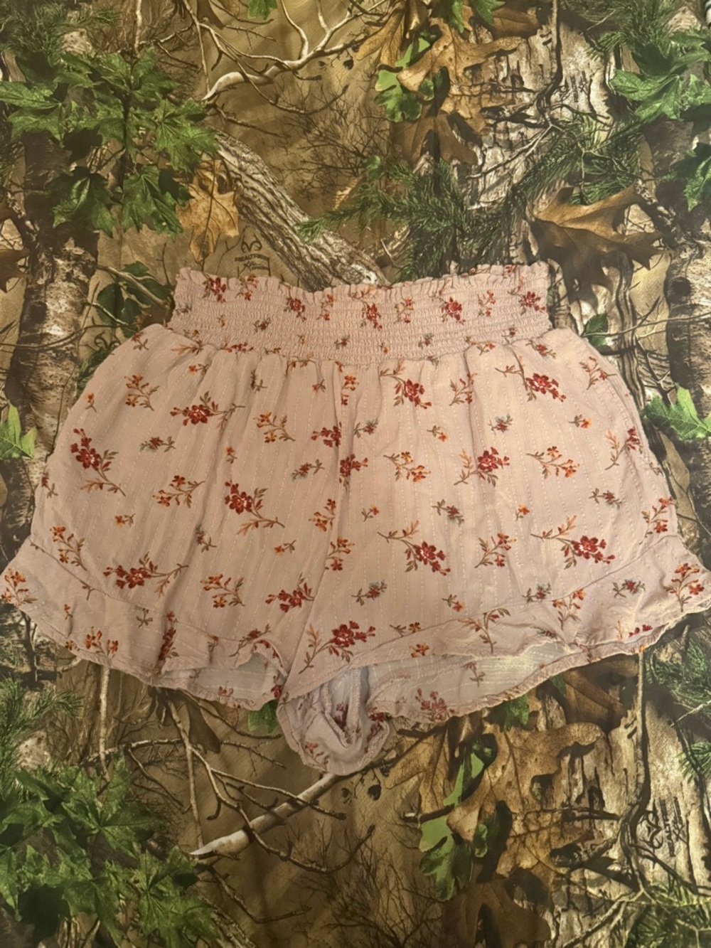 American Eagle Outfitters Smocked Floral Shorts